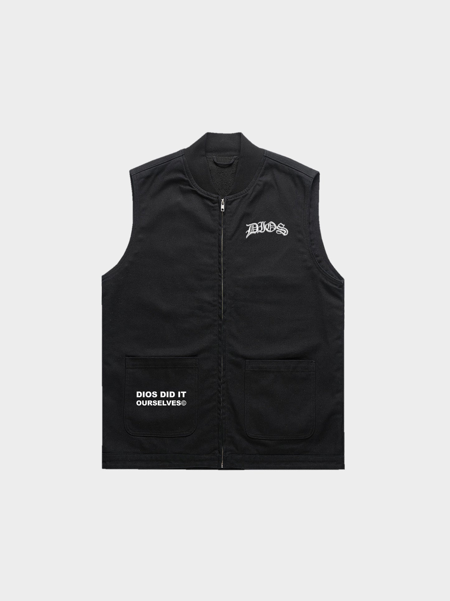 DIOS FAMILIA - CANVAS HEAVY VEST (BLK)