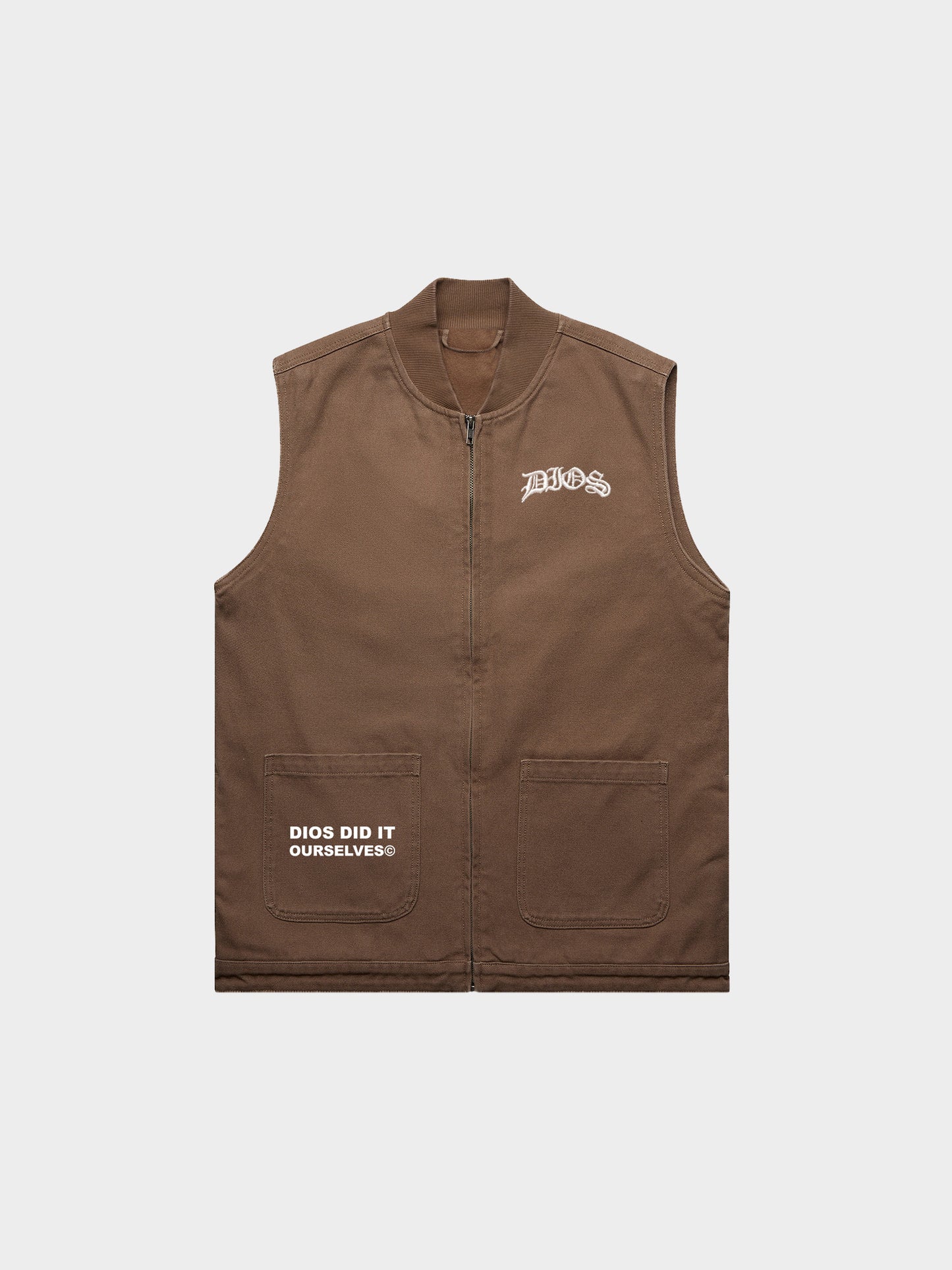 DIOS FAMILIA - CANVAS HEAVY VEST (TAN)