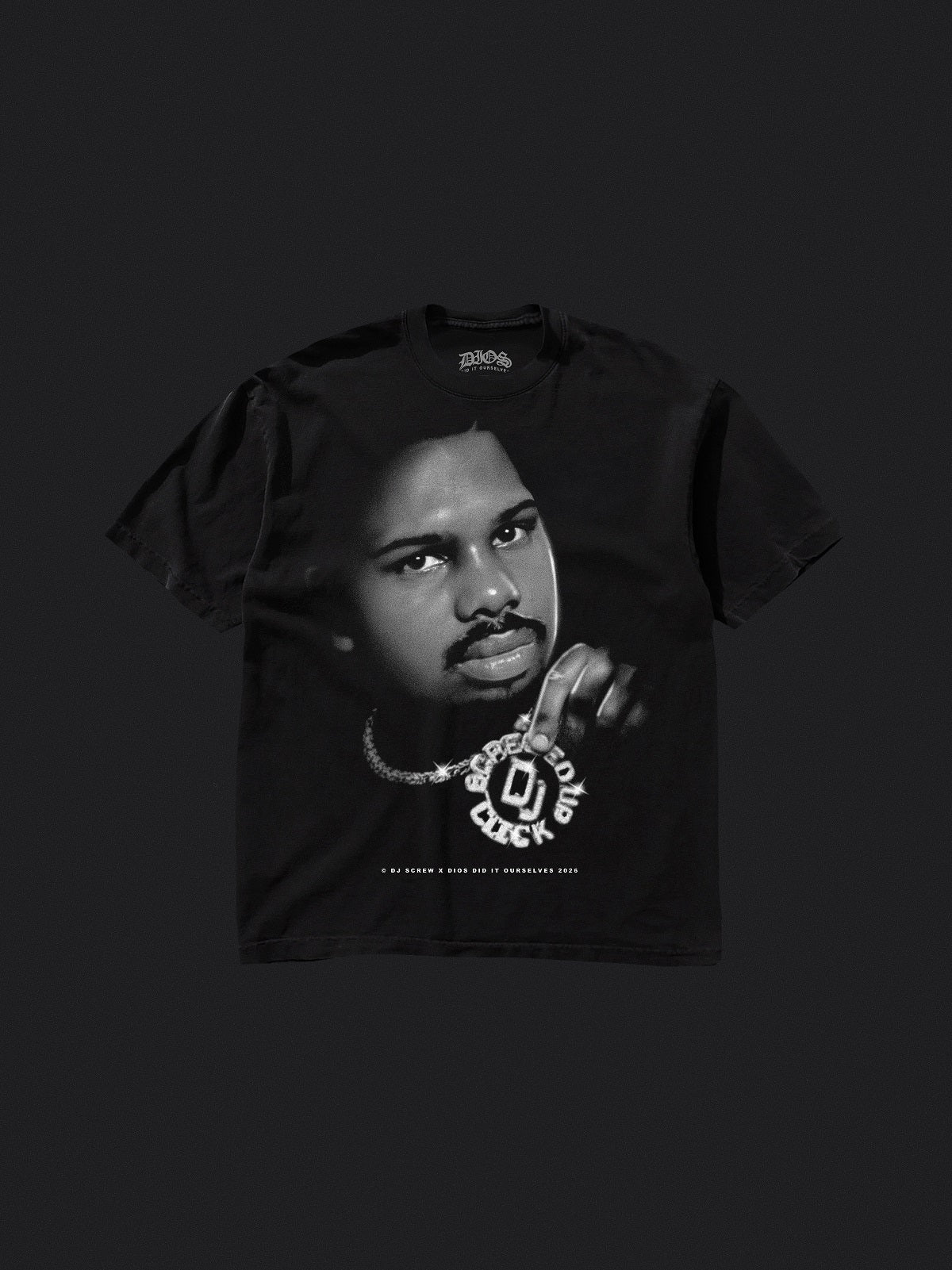 DJ SCREW X DIOS - AIRBRUSH TEE (BLK)