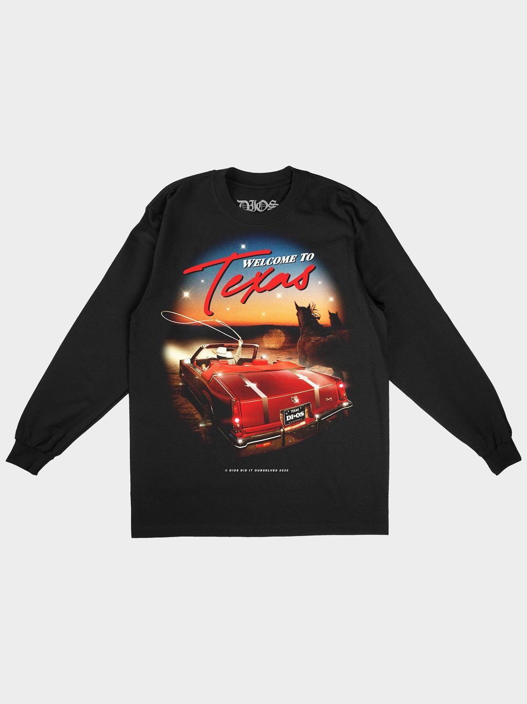 WELCOME TO TX CADDY - LONGSLEEVE TEE (BLK) (PRE-ORDER)