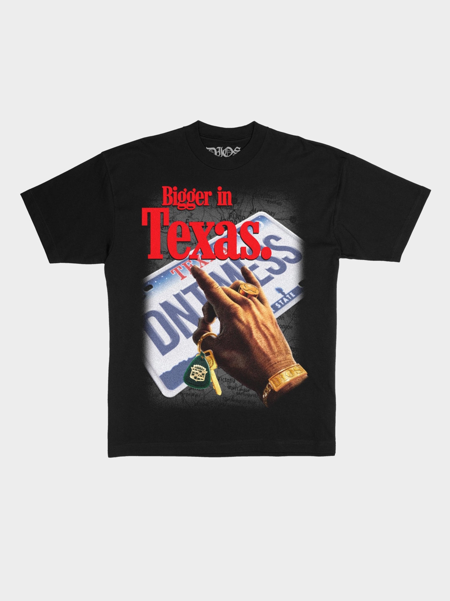 TX PLATES - BIGGER IN TX BLK TEE
