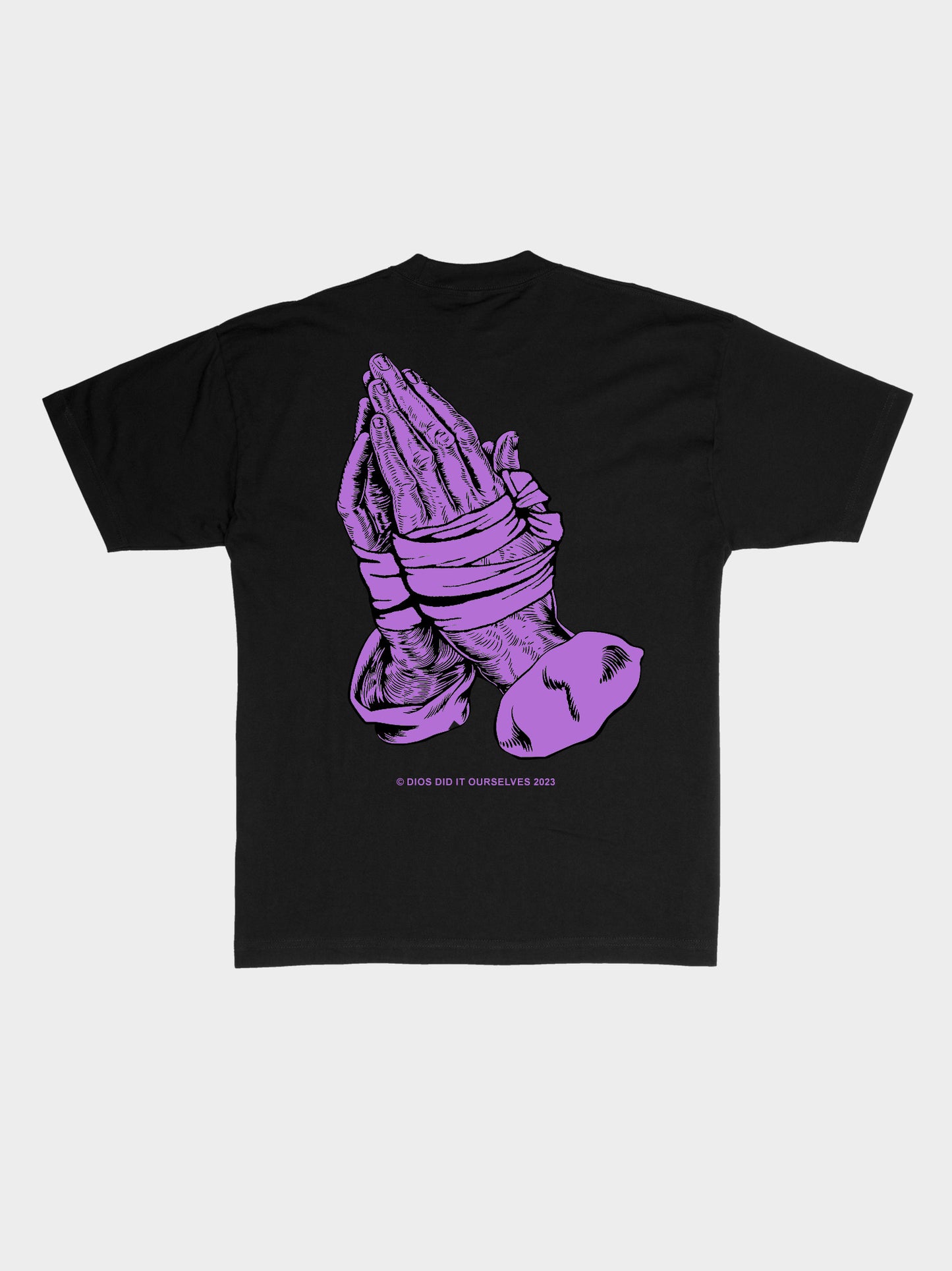 DIOS PURP TX - BLK TEE