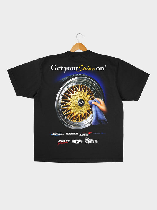 GET YOUR SHINE ON - BLK TEE