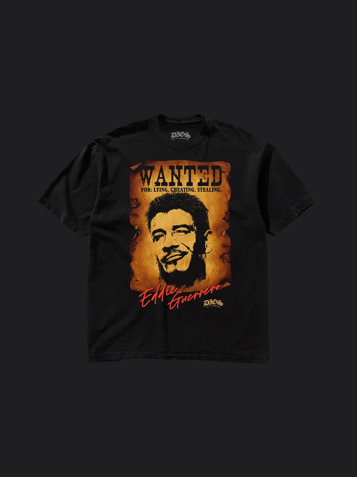 DIOS X EDDIE GUERRERO - WANTED TEE (BLK)