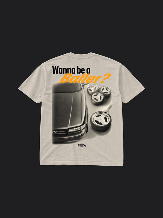 WANNA BE A BALLER? - CRM TEE