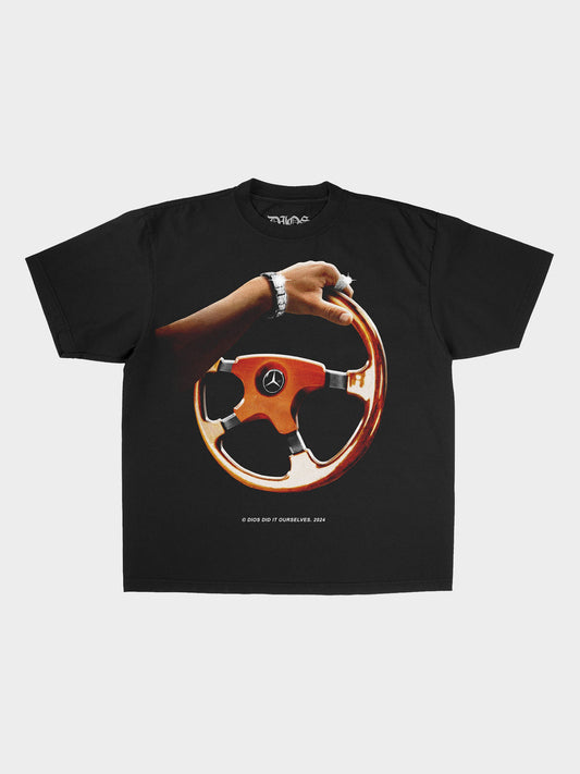 RIDIN' MERCEDES - BLK TEE (PRE-ORDER)