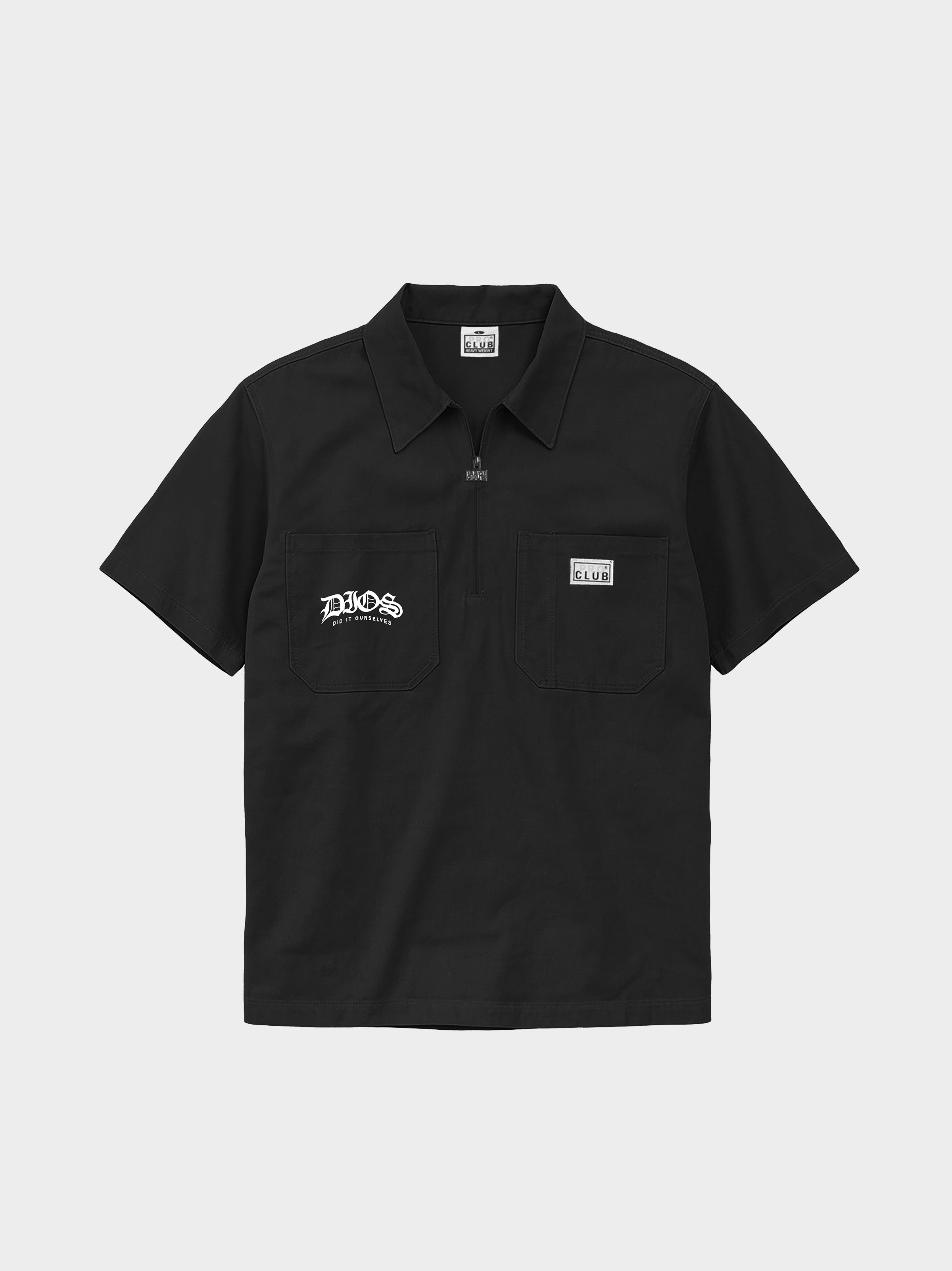 DIOS PRO−C DIOS x PROCLUB - HALF ZIP (BLK) – DIOS Did It Ourselves