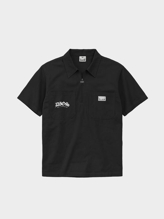 DIOS x PROCLUB - HALF ZIP (BLK)